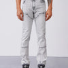 Jeans Flare gris clair