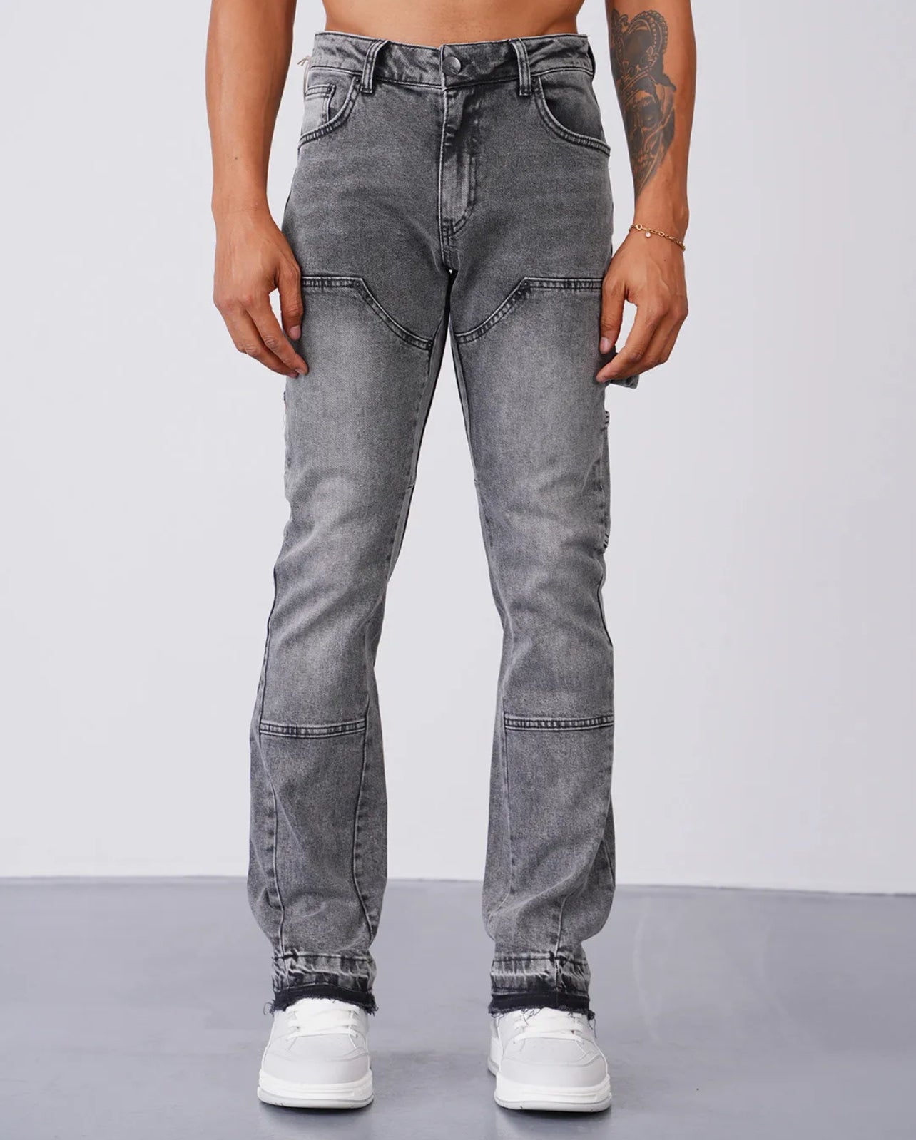 Jeans Flare délavé
