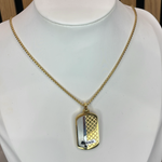 Collier pendentif or