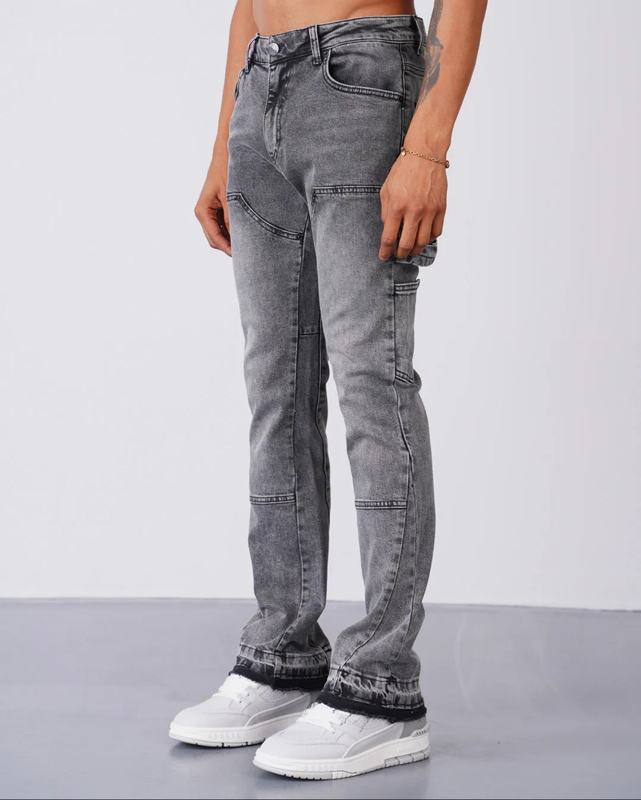 Jeans Flare délavé
