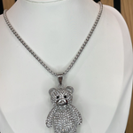 Collier Nounours argenté