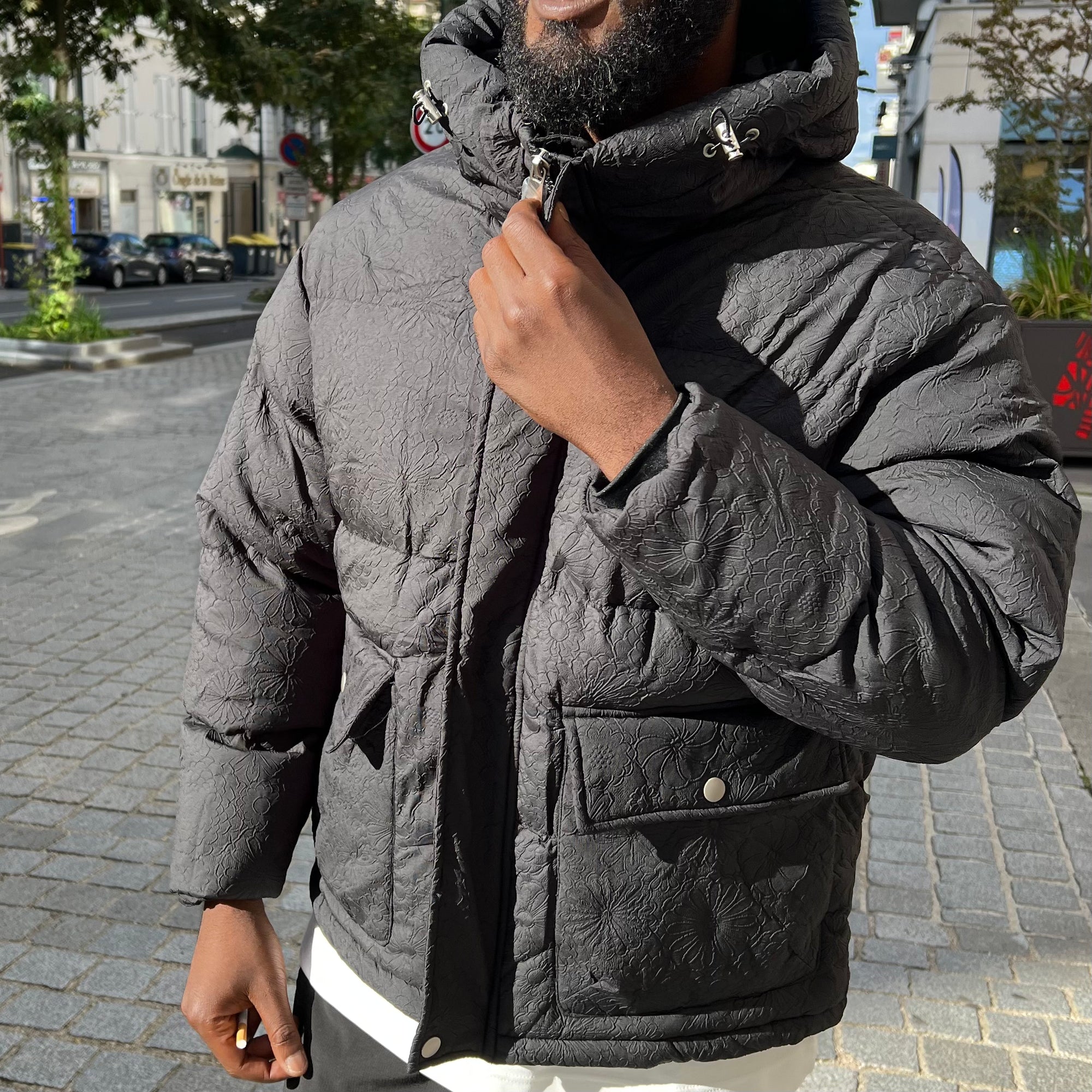 Doudoune Motif noir