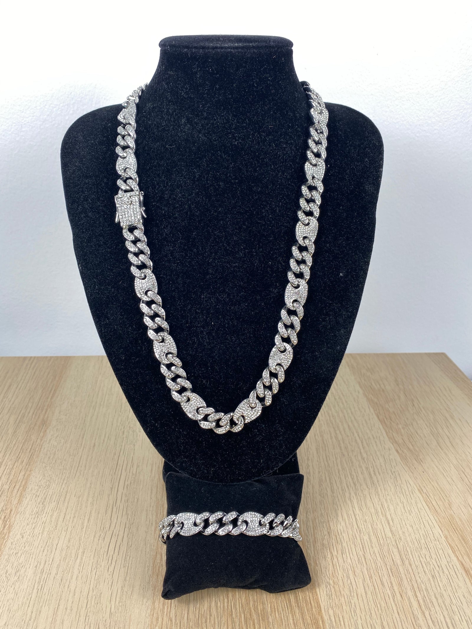 Parure Ice Grain de café Maille