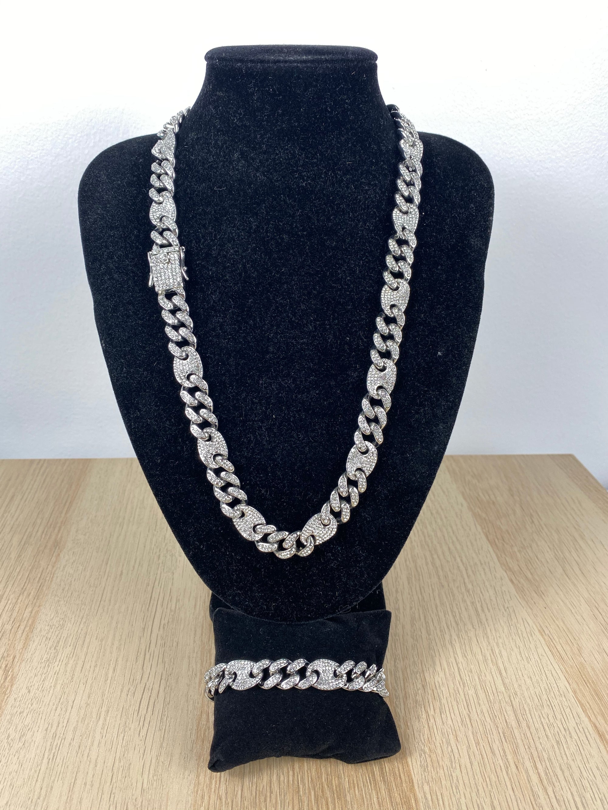 Parure Ice Grain de café Maille