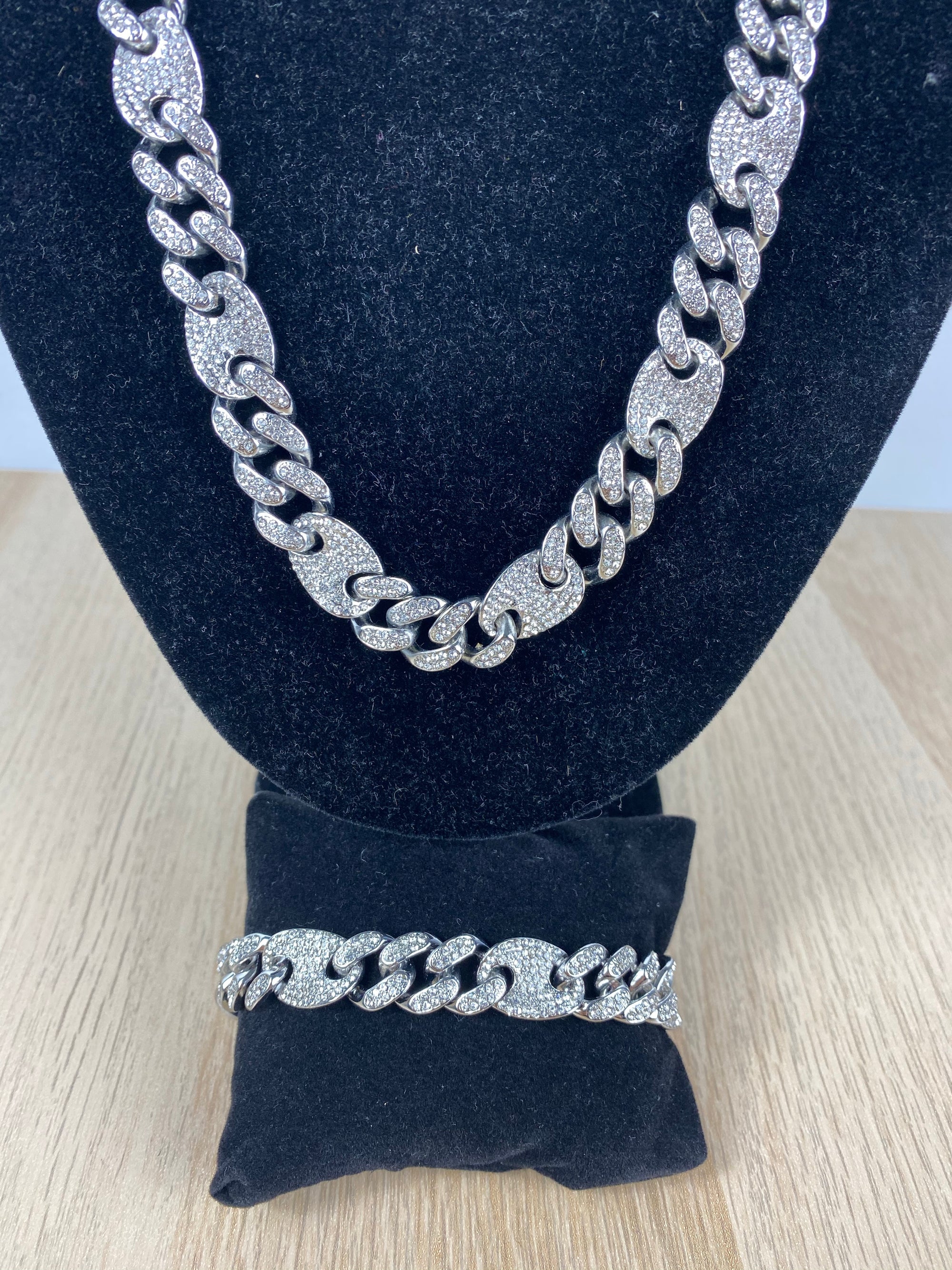 Parure Ice Grain de café Maille