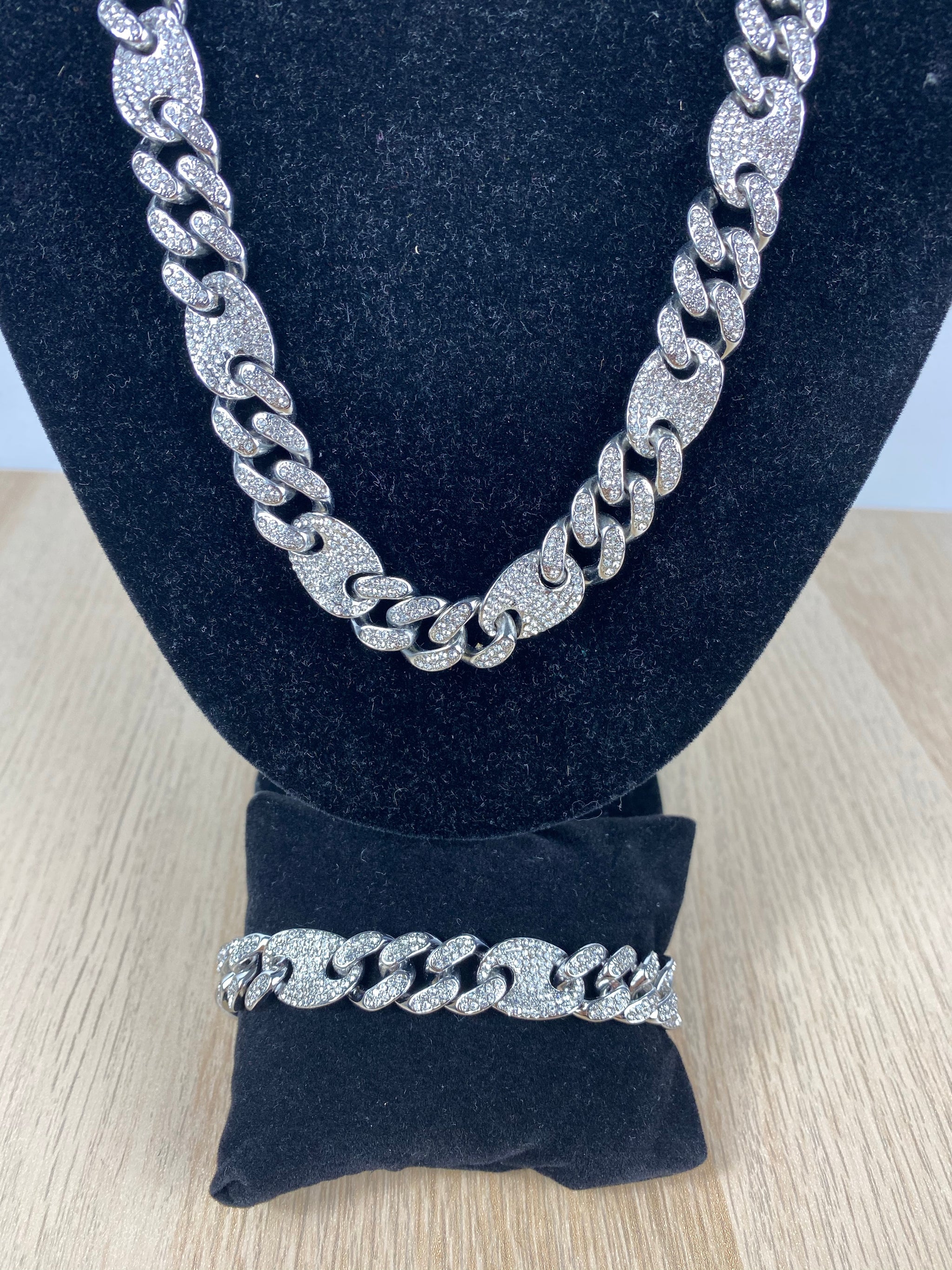 Parure Ice Grain de café Maille