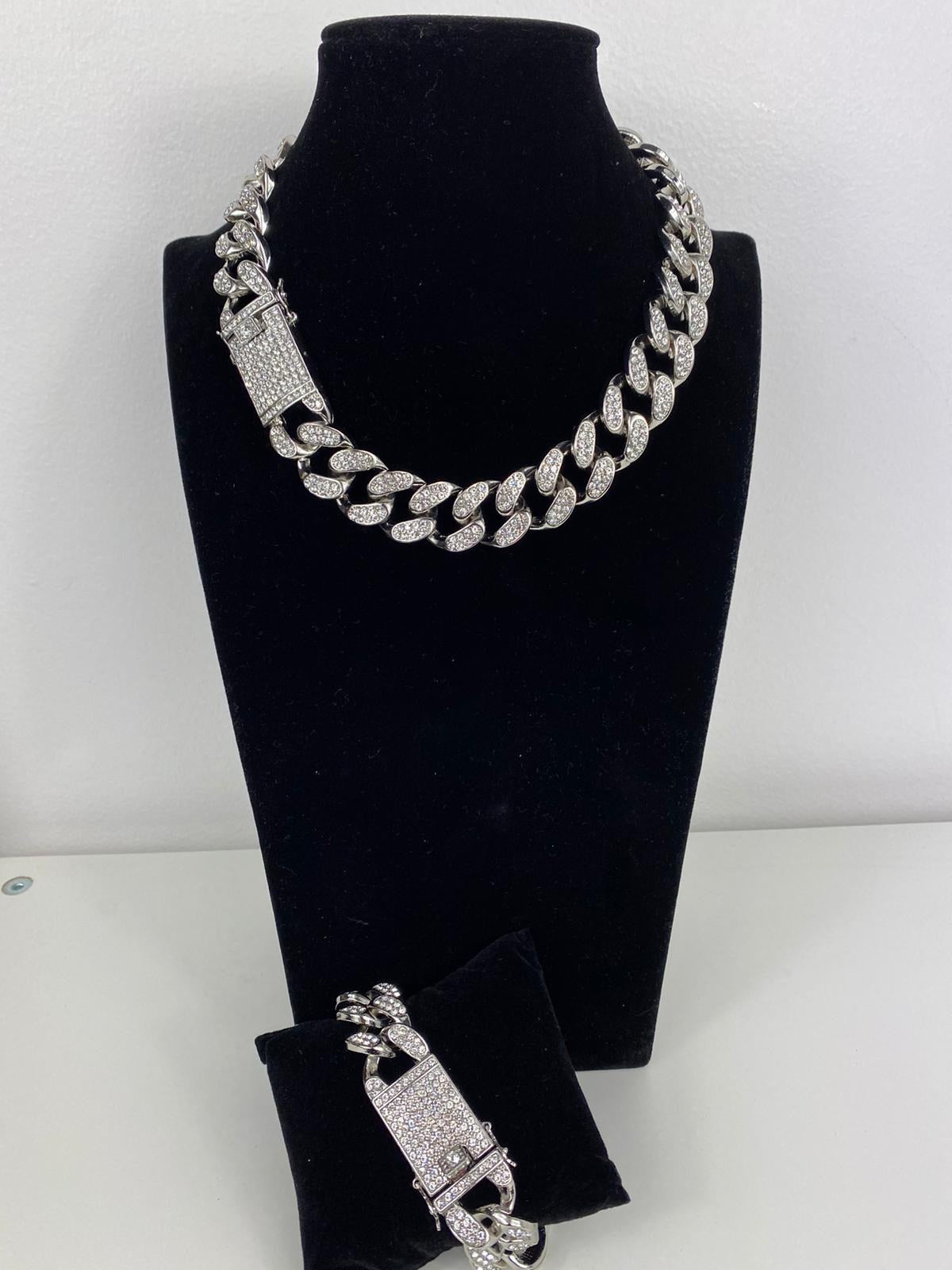 parure ice grosse chaine