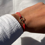 Bracelet cœur rouge