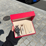 Coffret femme argenté