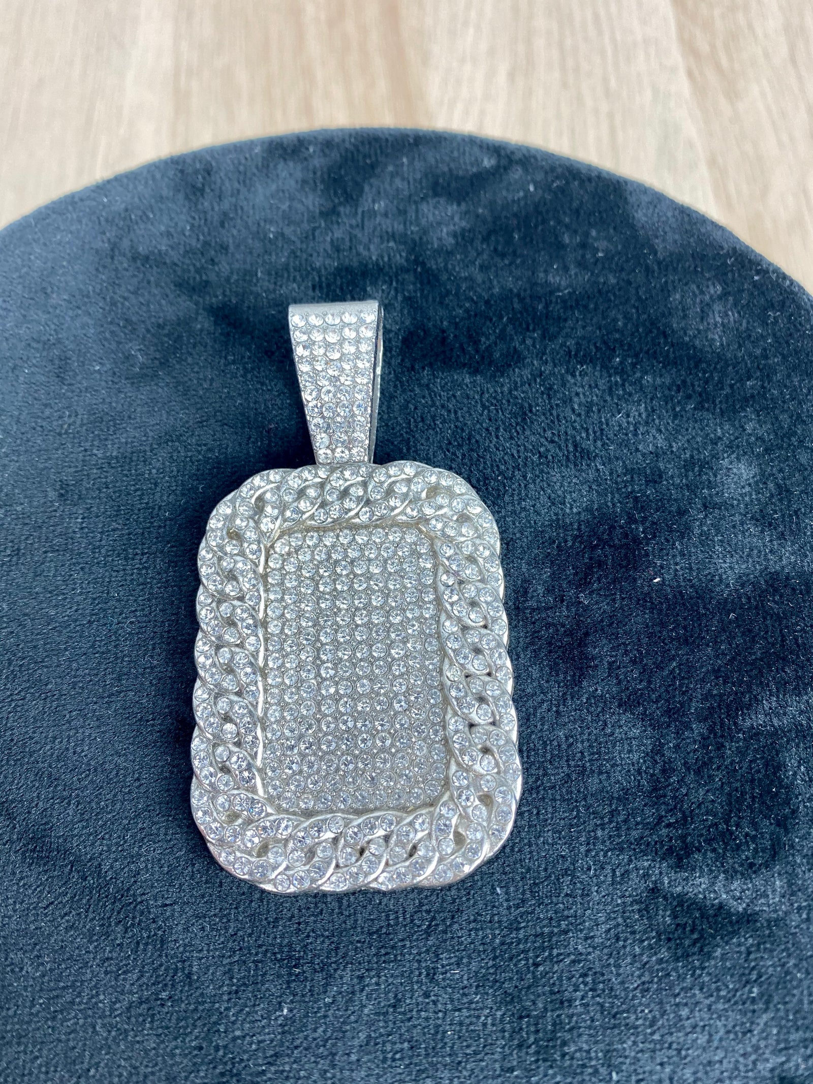 Pendentif Strass Argenté